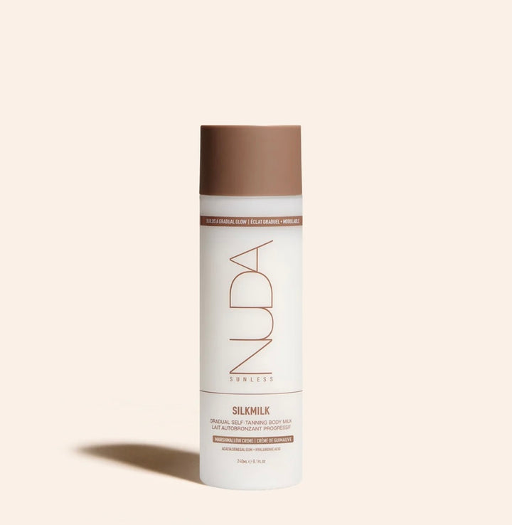 NOUVEAUTÉ SILKMILK lait autobronzant corporel graduel & raffermissant Nuda