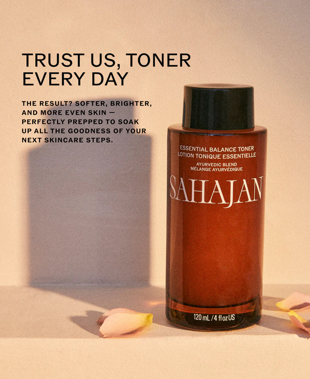 Lotion tonique équilibrante à la rose & aux AHA Sahājan