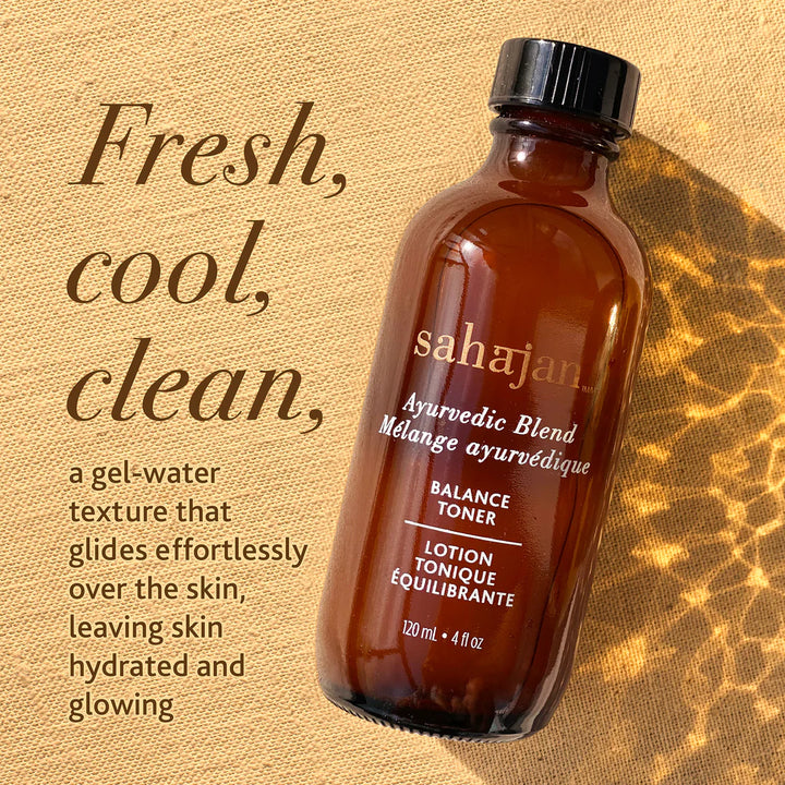 Lotion tonique équilibrante à la rose & aux AHA Sahājan