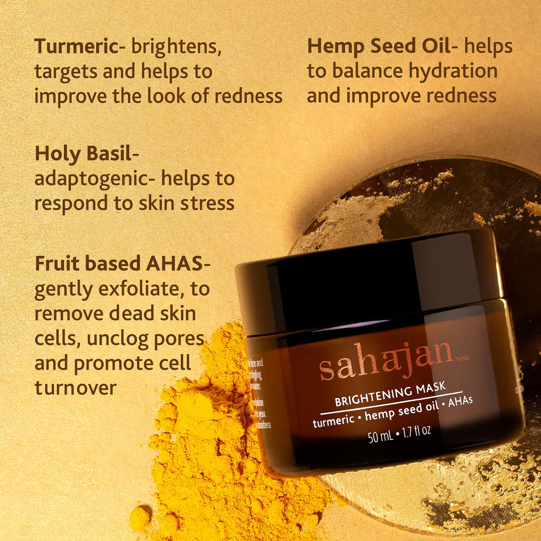 MASQUE EXFOLIANT enzymatique AU CURCUMA SAHĀJAN
