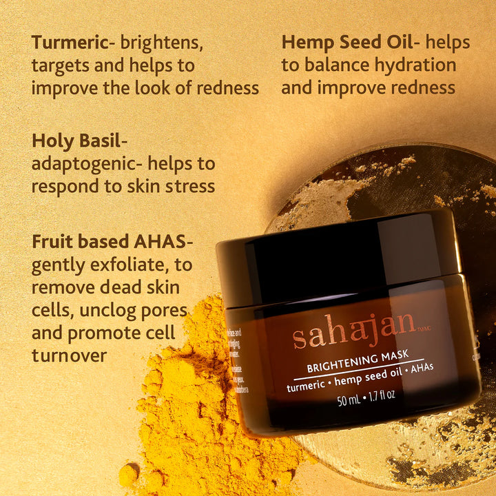 MASQUE EXFOLIANT enzymatique AU CURCUMA SAHĀJAN