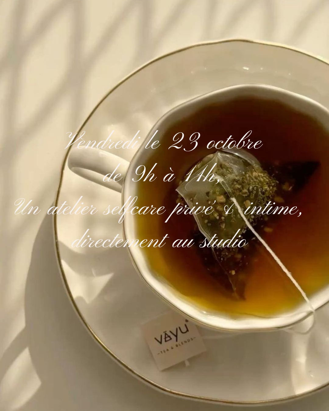 Atelier self care vendredi 23 octobre 9h-11h
