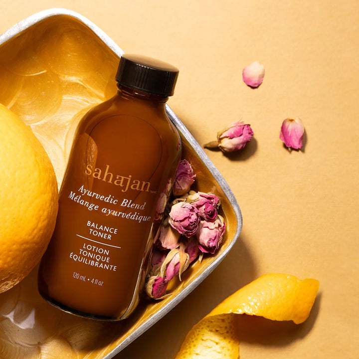 Lotion tonique équilibrante à la rose & aux AHA Sahājan