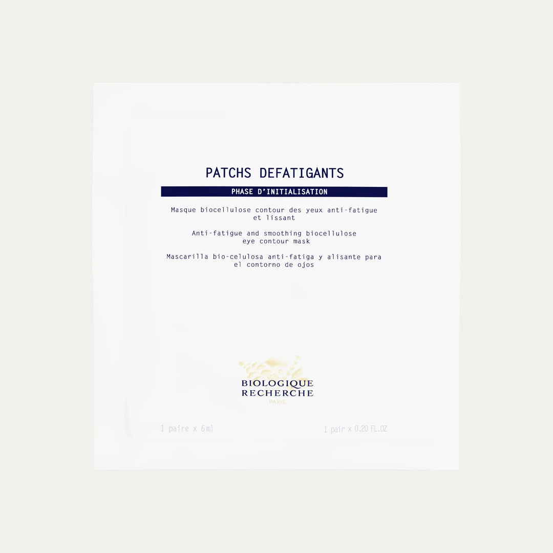 Patchs défatiguants Masque biocellulose contour des yeux anti-fatigue et lissant BIologique recherche