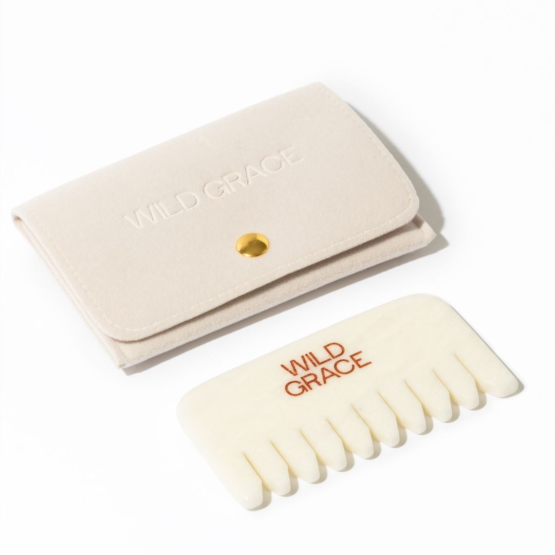PEIGNE CRISTAL - jade blanc WILD GRACE
