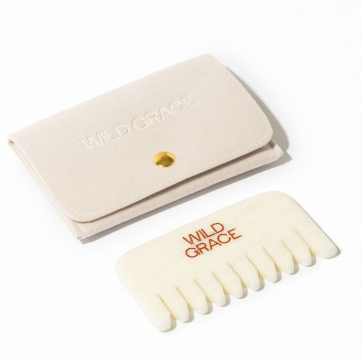 PEIGNE CRISTAL - jade blanc WILD GRACE