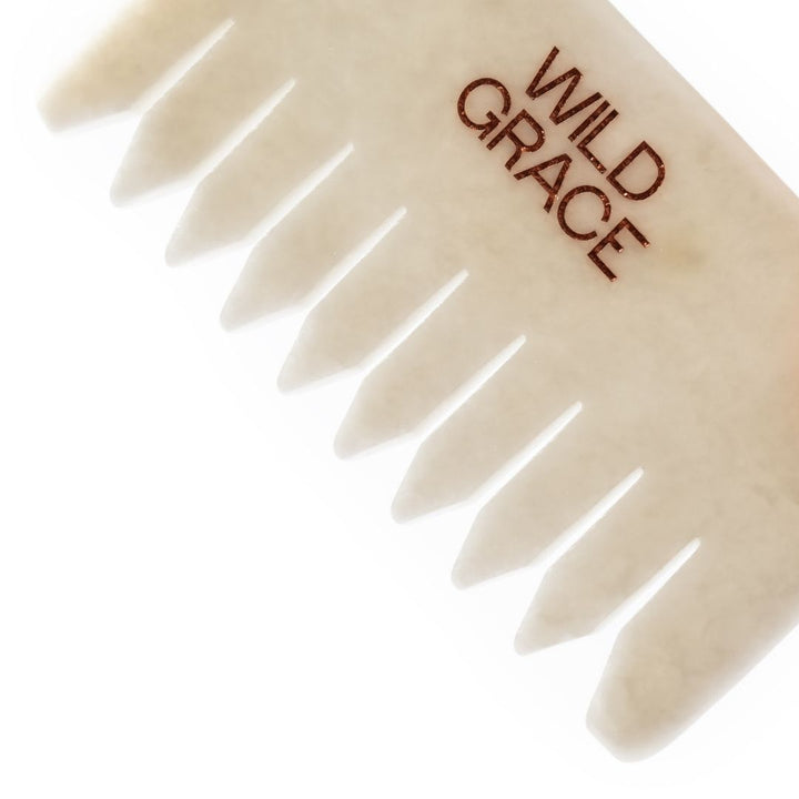 PEIGNE CRISTAL - jade blanc WILD GRACE