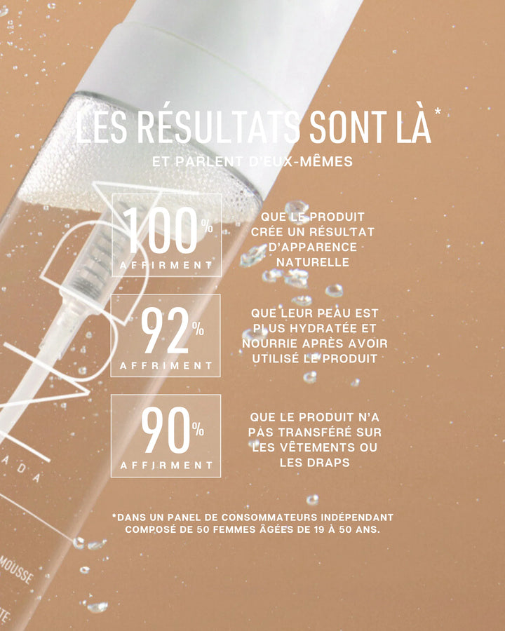 Eau mousse autobronzante corporelle pâle à moyen NUDA