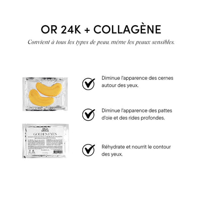 MASQUES POUR LES YEUX GOLDEN EYES WILD GRACE