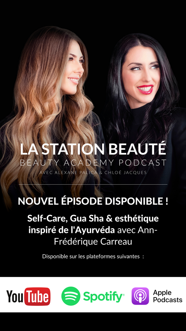 Invitation au podcast de La Station Beauté; self-care, mon parcours, ayurvéda et Gua Sha