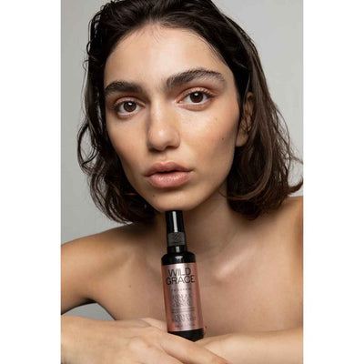facial mist, crystal infused, black tourmaline, botanical skincare, made in Montreal, inspired by Ayurveda, WILD GRACE