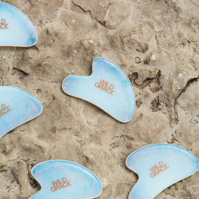 WILD GRACE opal gua sha face sculpting tool