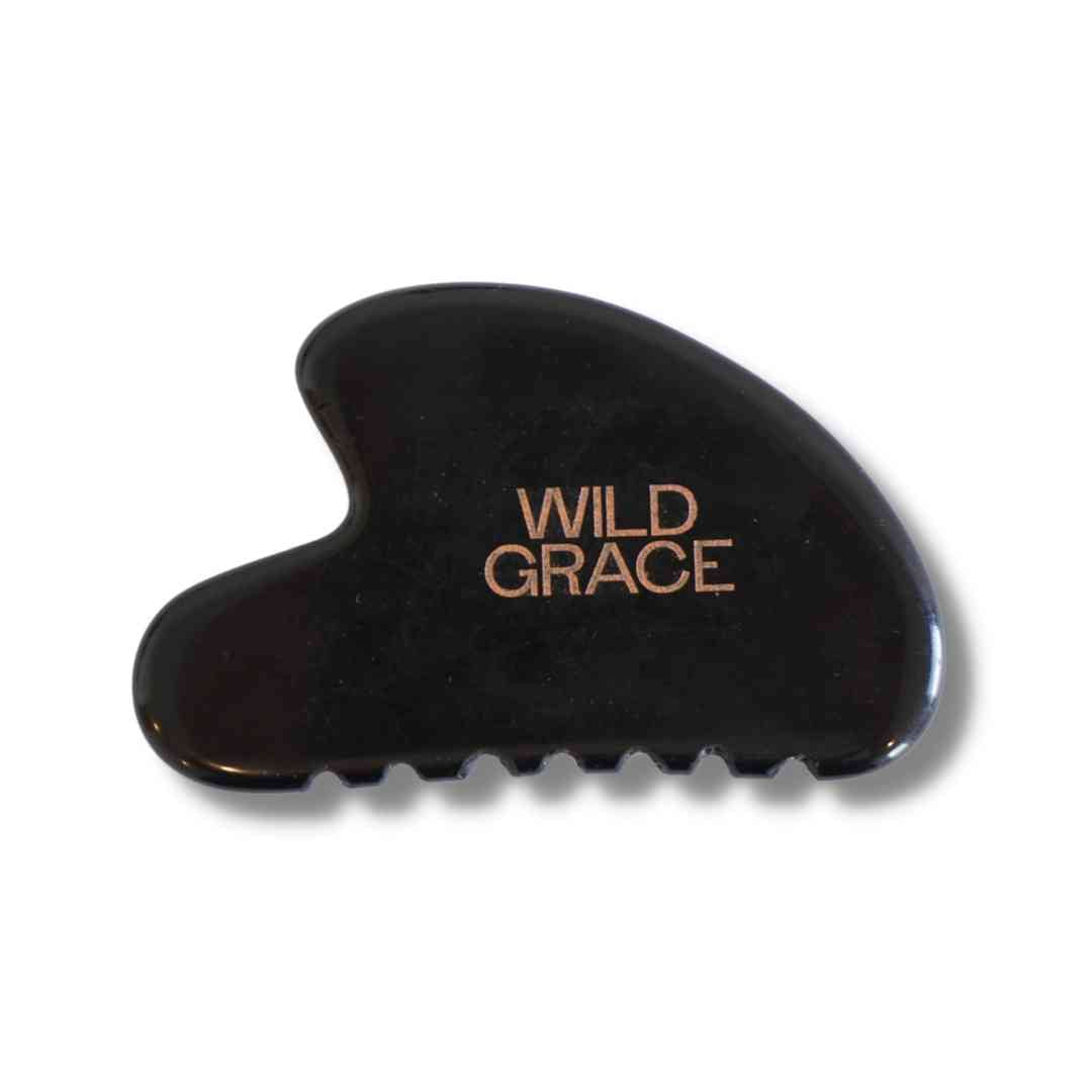 WILD GRACE black obsidian gua sha, natural face lift, removes wrinkles