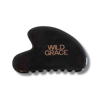 WILD GRACE black obsidian gua sha, natural face lift, removes wrinkles