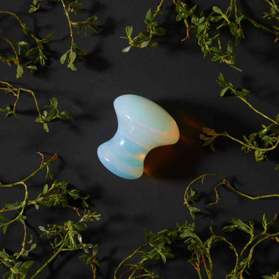 opalite de-puffing eye massage tool by WILD GRACE. Montreal, Canada.
