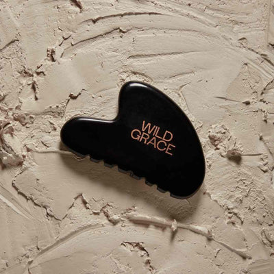 WILD GRACE black obsidian gua sha, natural face lift, removes wrinkles